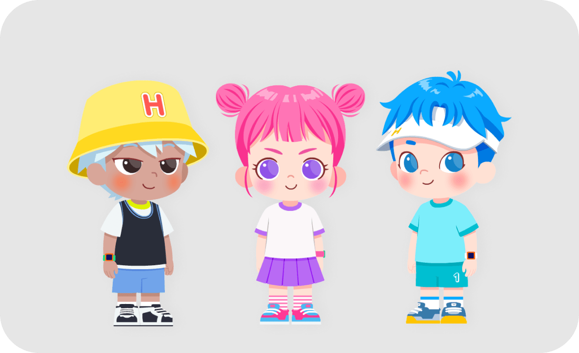 캐릭터와 함께!